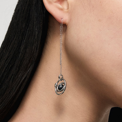 Orbiting Planet Drop Earrings