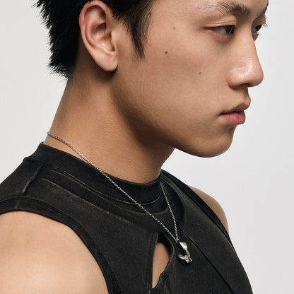 Entwined Arrow Double-Layer Necklace