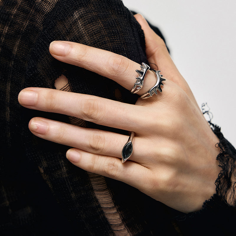 Punk Eye Stacking Ring Set