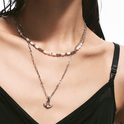 Mini Manta Double-Layer Necklace