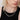 BLACK GLOVES  BLACK GLASS STUD DOUBLE LAYER NECKLACE