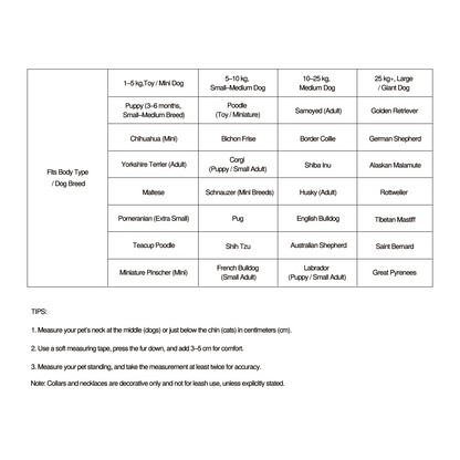 Paws Park Pet Collar & Necklace