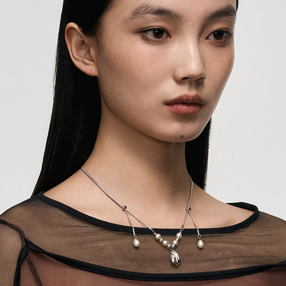 Graffiti Heart Pull-Out Necklace