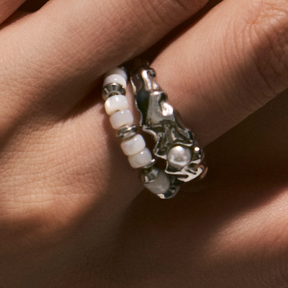Layered Siren Bone Ring
