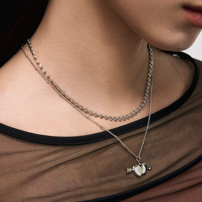 Targeted Heart Double-Layer Necklace