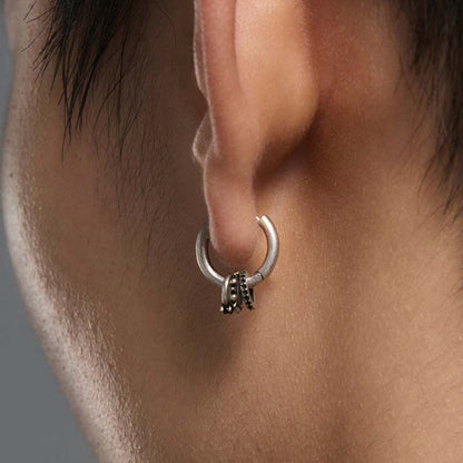 S925 Sterling Silver Zirconia Huggie Hoop Earrings