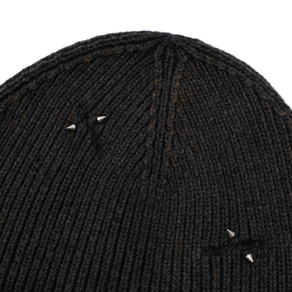 Black Letter Embroidery Beanie