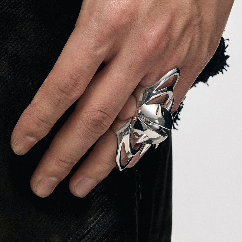 Punk Eye Armor Ring