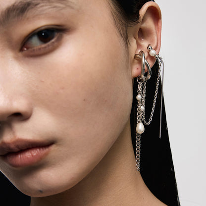 Pearl Wrapped Ear Cuff