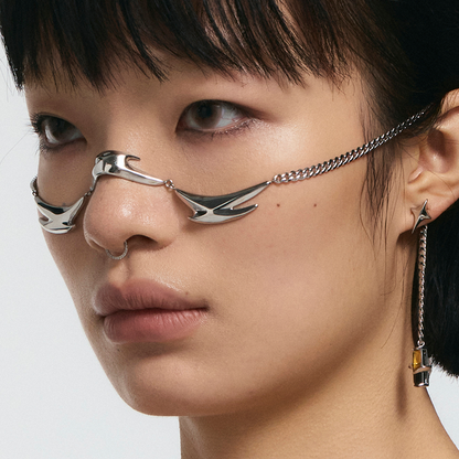 Starburst Spiked Tourmaline Face Jewelry