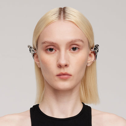 Black Gloves Witch Cat Elf Earhook