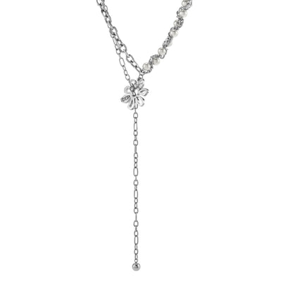 Anti-War Flower Pearl Necklace