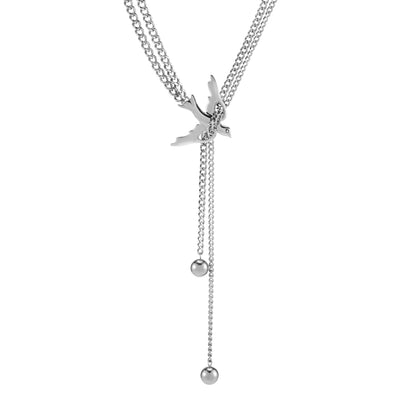 Peace Dove Tie Necklace