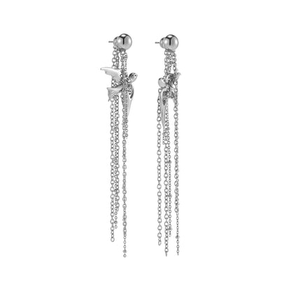 Peace Dove Tassel Earrings