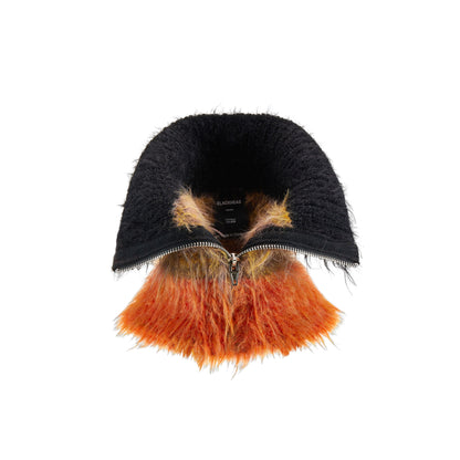 Gradient Color Zippered Neck Warmer