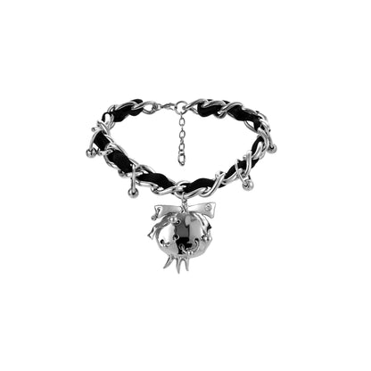 Pierced Pomegranate Strap Choker
