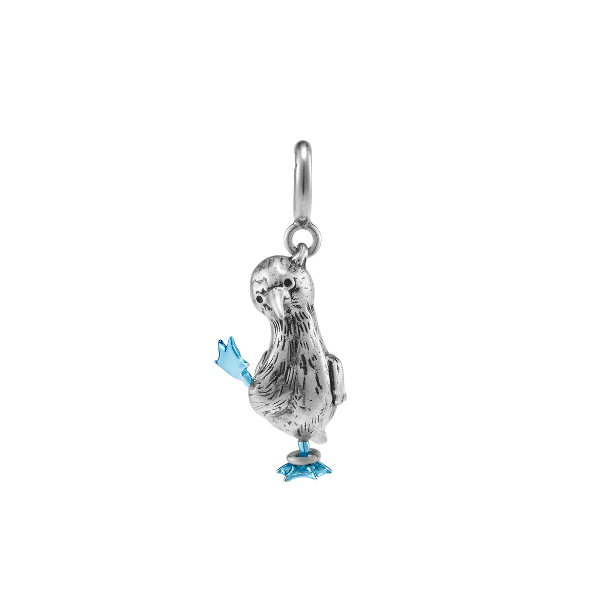 S925 Swinging Blue Booby Pendant