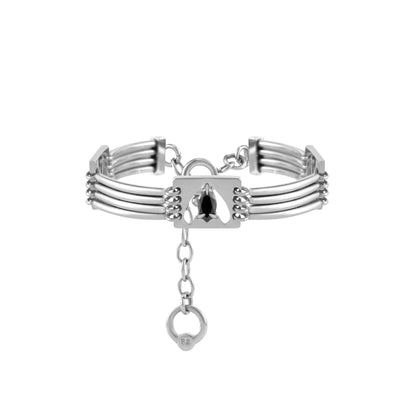 Punk Moth Coiled Rigid Bracelet