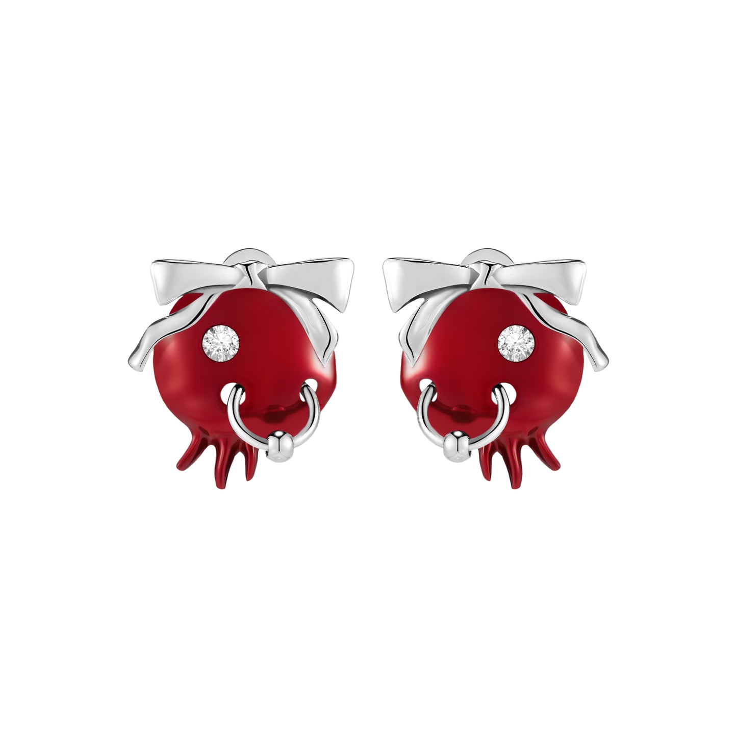 Pierced Bad Pomegranate Statement Stud Earring
