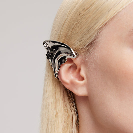 Black Gloves Witch Cat Elf Earhook