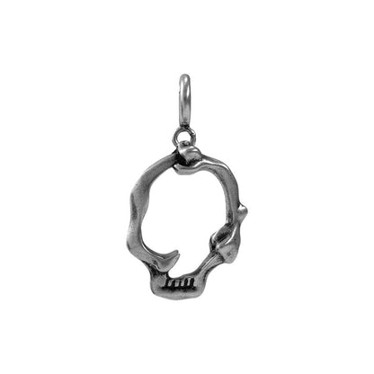 S925 Sterling Silver Bone Letter Pendant