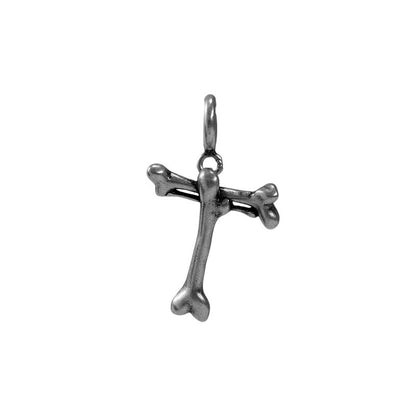 S925 Sterling Silver Bone Letter Pendant