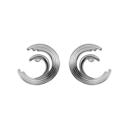 Distorted Bone Record Earrings