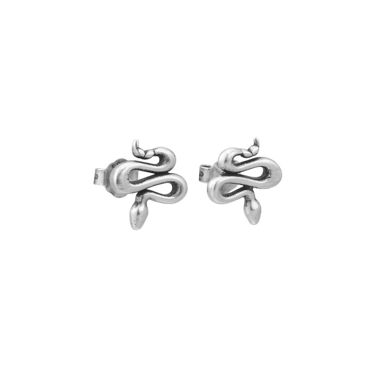 Coiled Serpent Stud Earrings - view 2