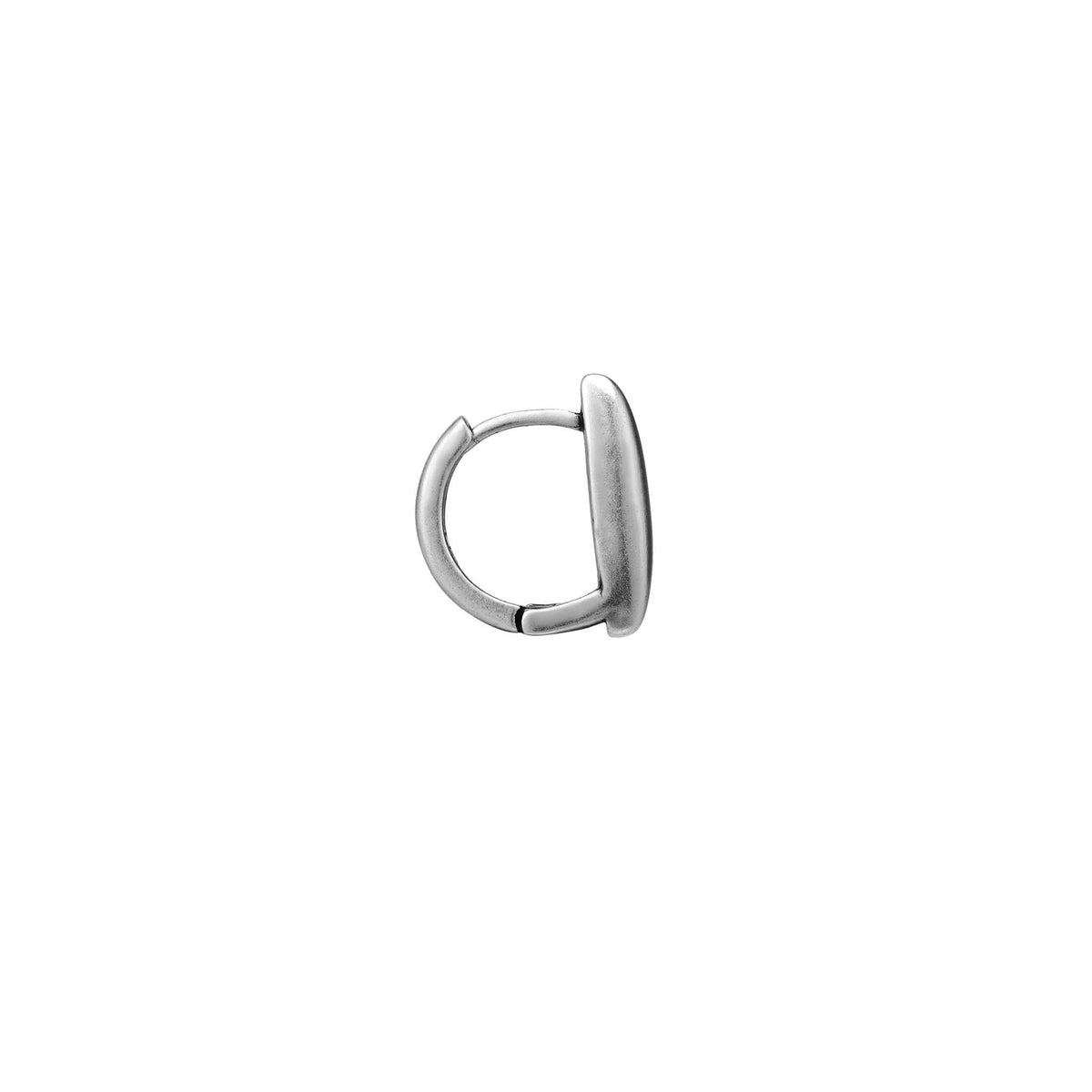 Sculptural Silver Huggie Earring (Single) - view 2