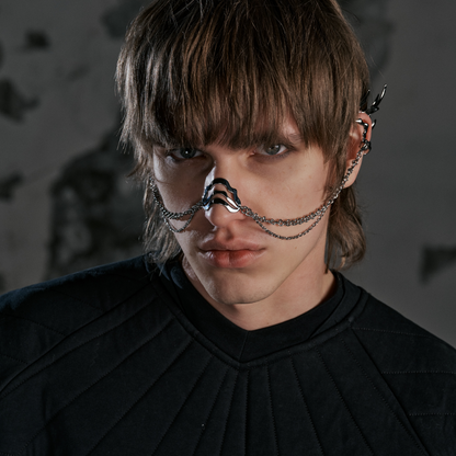 Dragon Tattoo Adjustable Flame Pattern Ear Hanger/Face jewelry