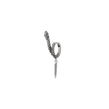 Rattlesnake Drop Hoop Earrings - view 3