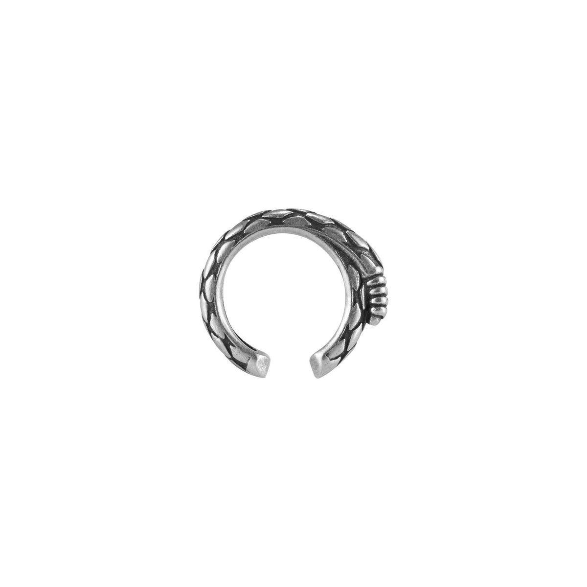 S925 Rattlesnake Tail Ear Cuff (Single), view 2