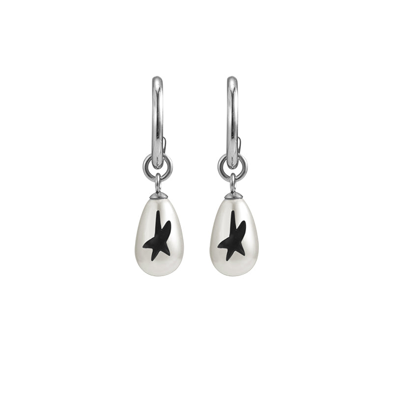 Pearl Graffiti Earrings