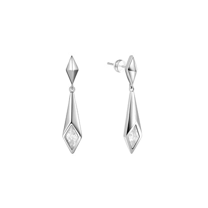 Triple Serpent Prismatic Drop Earrings