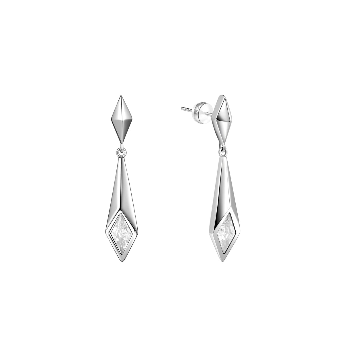 Triple Serpent Prismatic Drop Earrings