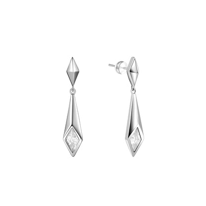 Triple Serpent Prismatic Drop Earrings