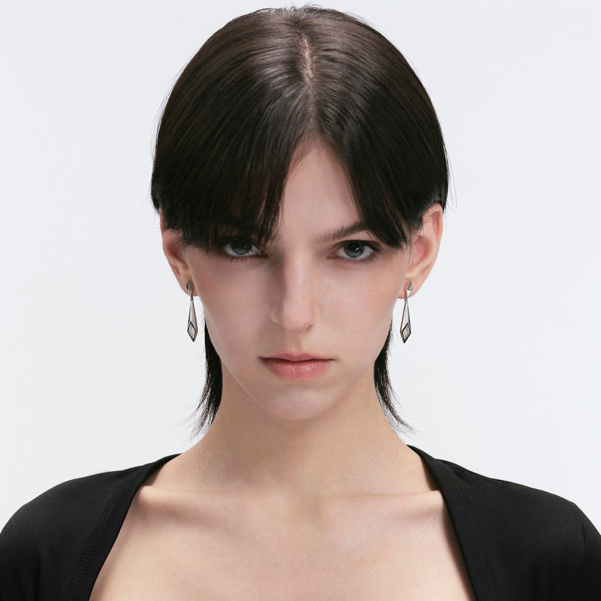 Triple Serpent Prismatic Drop Earrings