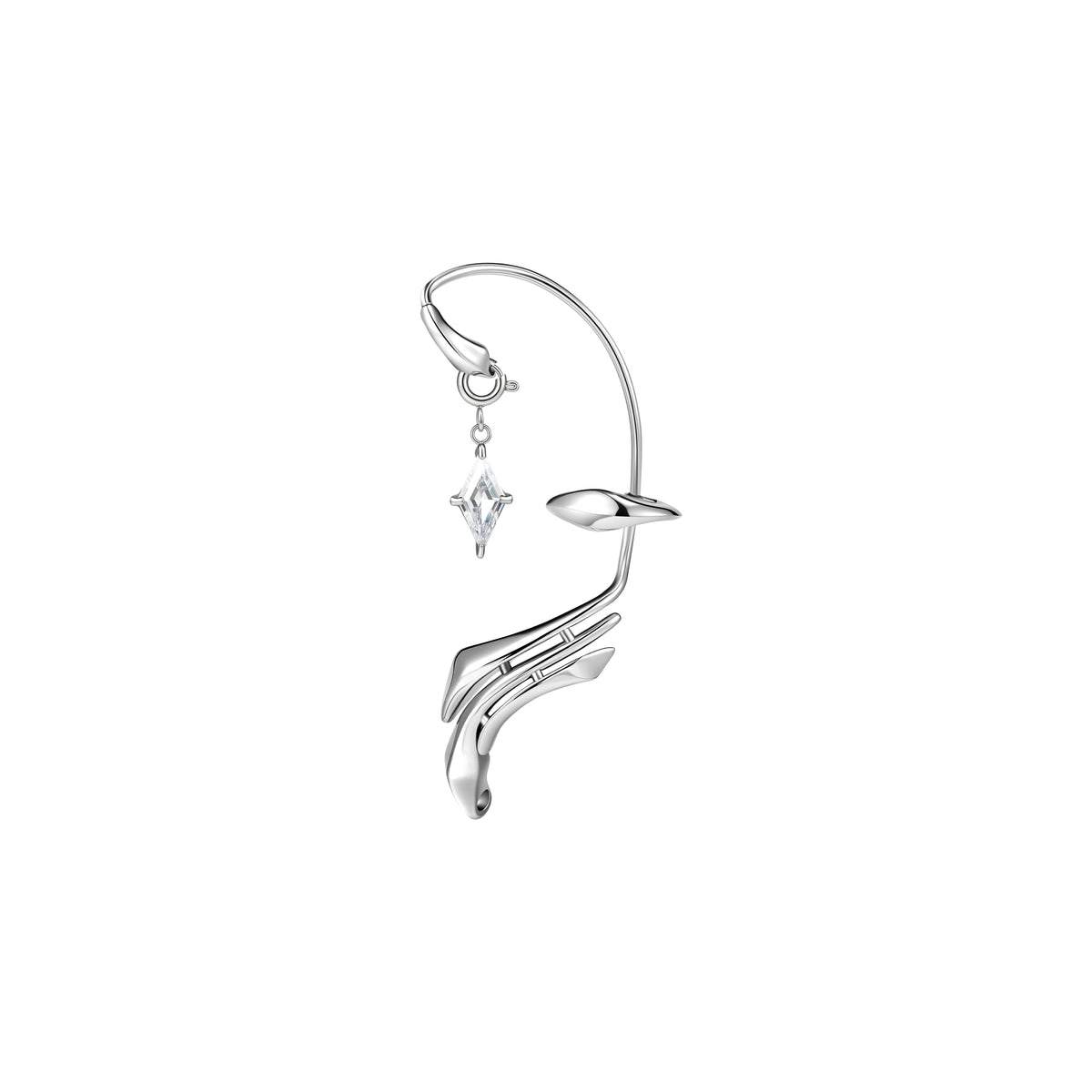 Diamond Prism Ear Cuff