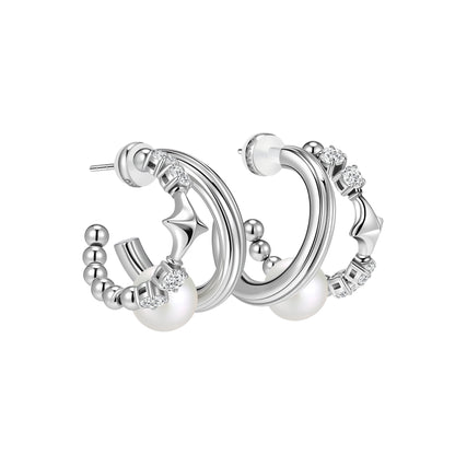 Starburst Double-Layer Earrings