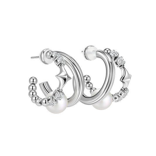 Starburst Double-Layer Earrings