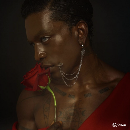 Rebellion Revolution Chained Lip Cuff/Earring Set