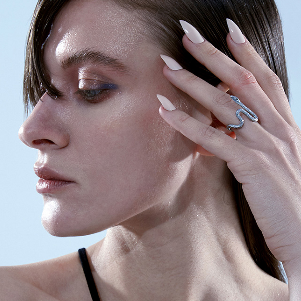 Blackhead Rings Empty Town-Serpentine Snake Ring – Blackheadshop