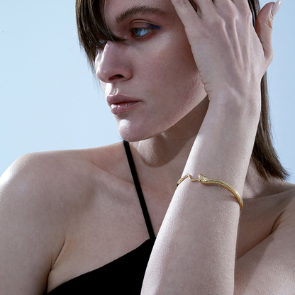 Bundle Sale Empty Town Snake Neck Ring Bangle Set