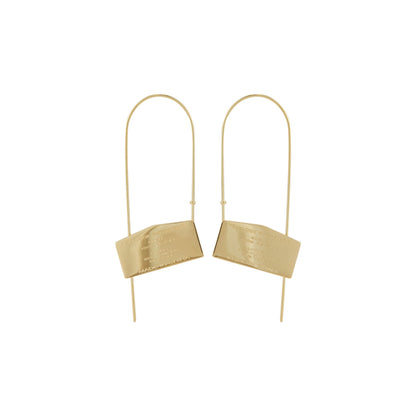 Cotent Label Open-Close Hinged Earrings