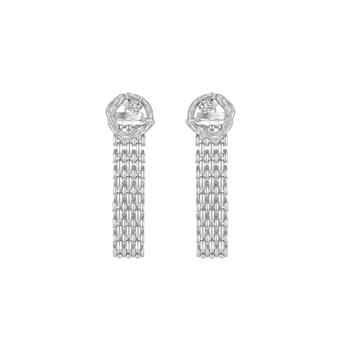 Snake Loop Watch Strap Earrings