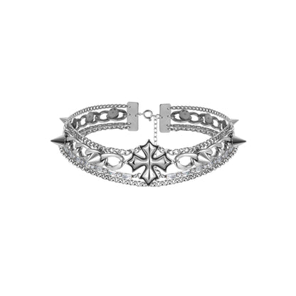 Prom Medal Studded Choker