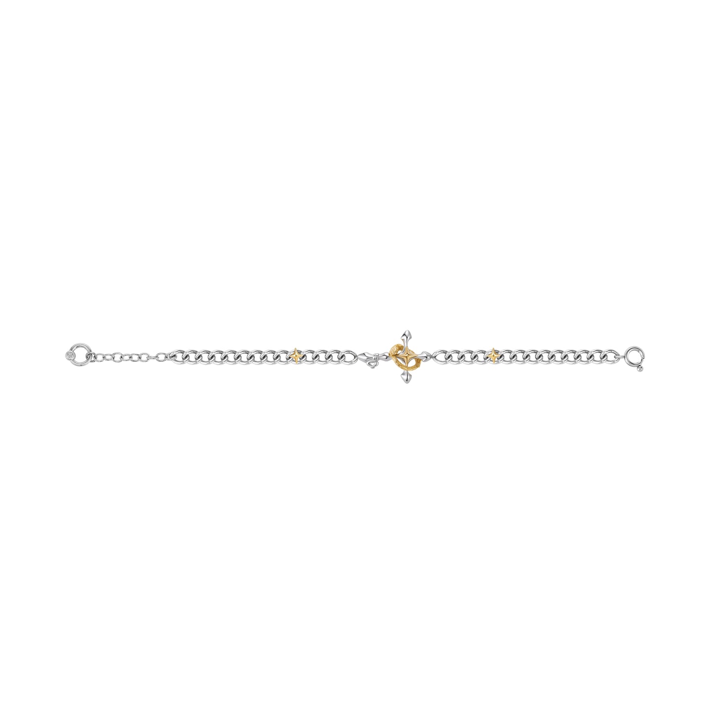Starburst Key Snake Loop Bracelet