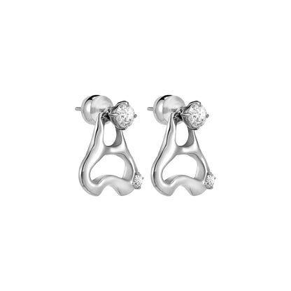 Pull Ring Stud Earrings