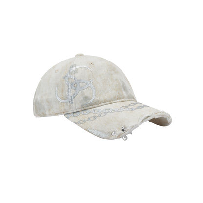 Triple Serpent Loop Foil Logo Baseball Cap