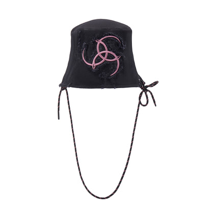 Triple Serpent Loop Denim Hat Bag